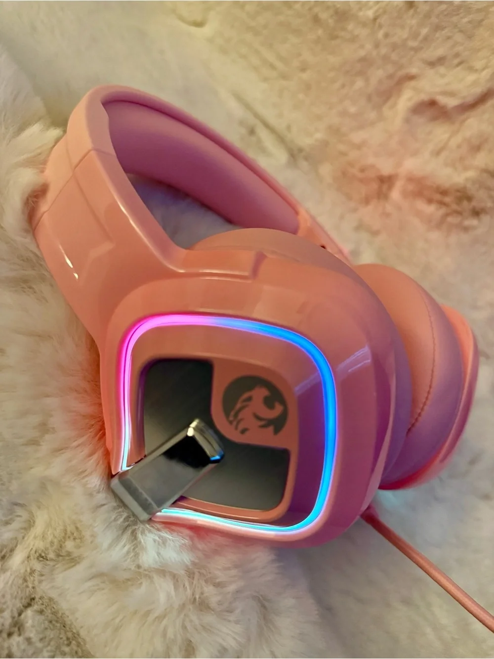 Ziumier Pro Gaming Headset - Pink RGB